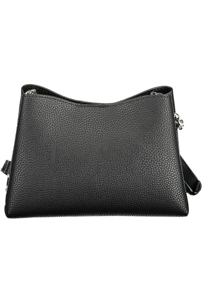 Black Polyester Handbag