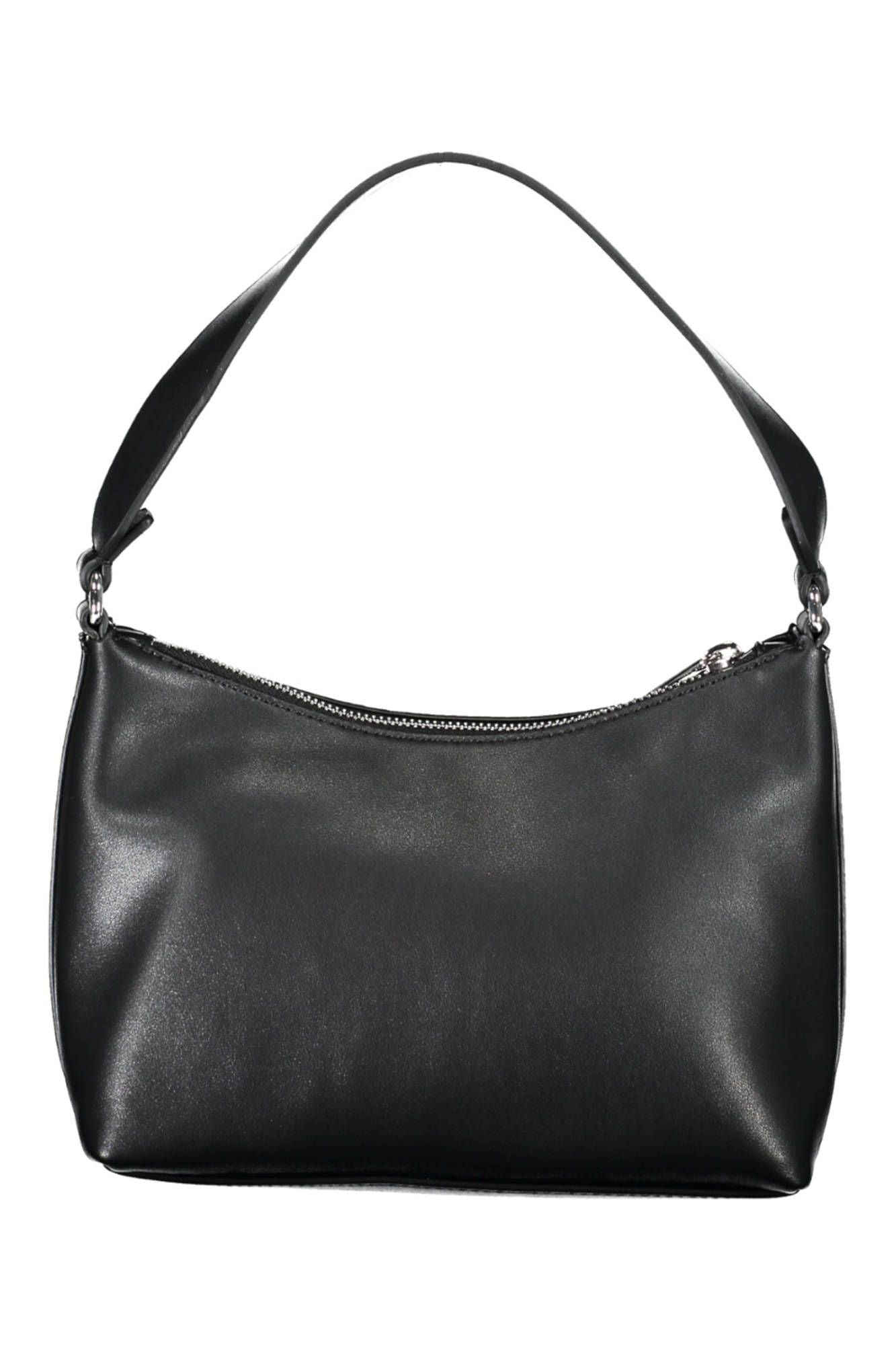 Black Polyurethane Handbag