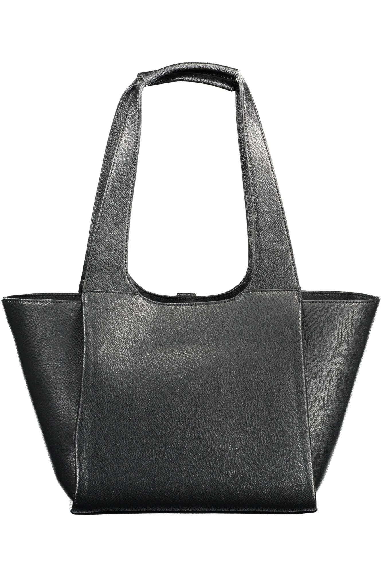 Black Polyurethane Handbag