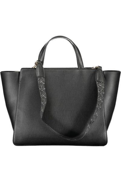 Black Polyester Handbag