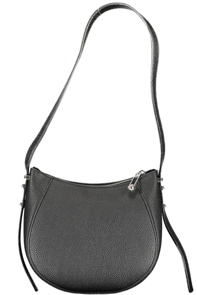 Black Polyurethane Handbag