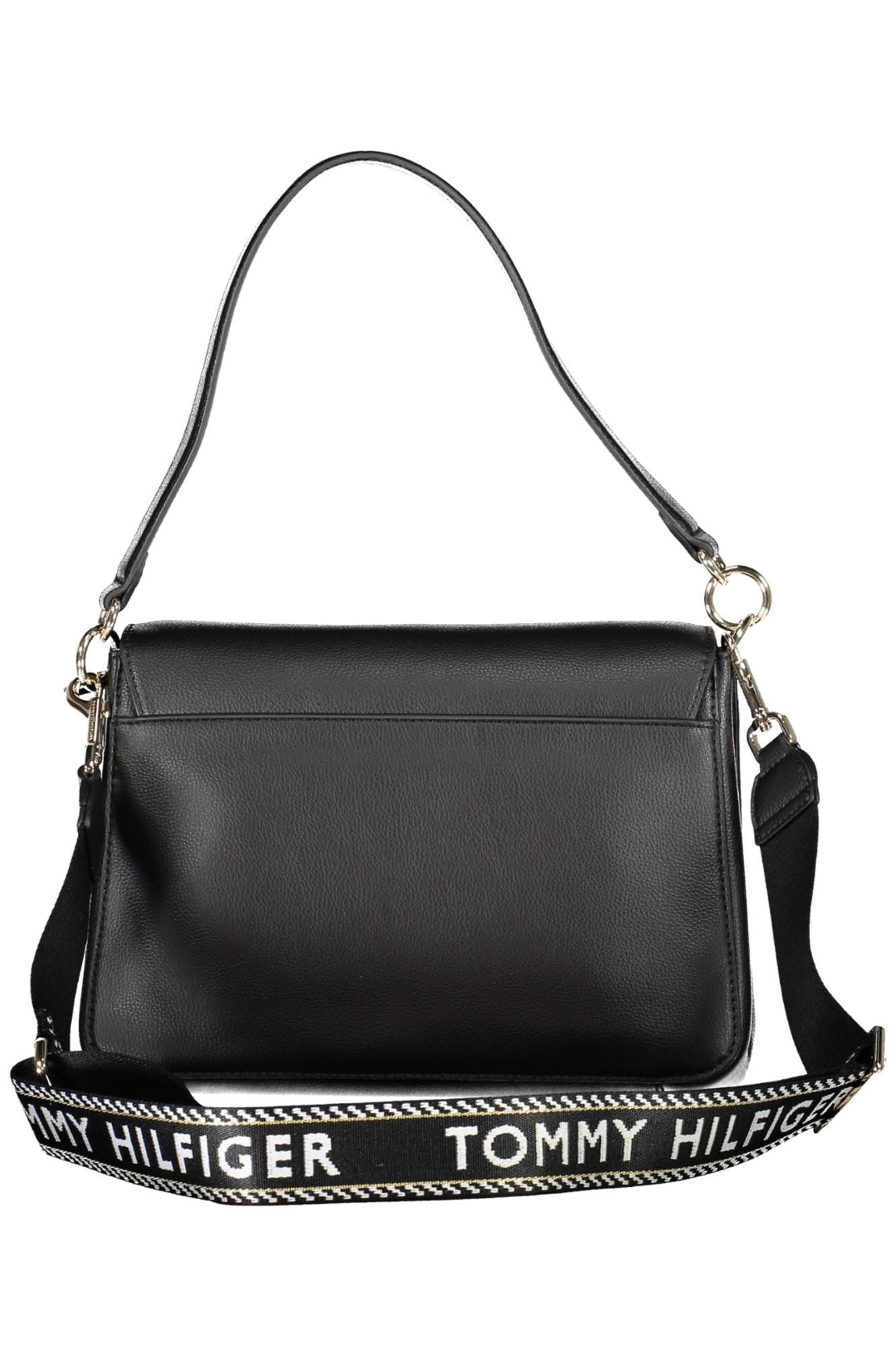 Black Polyester Handbag