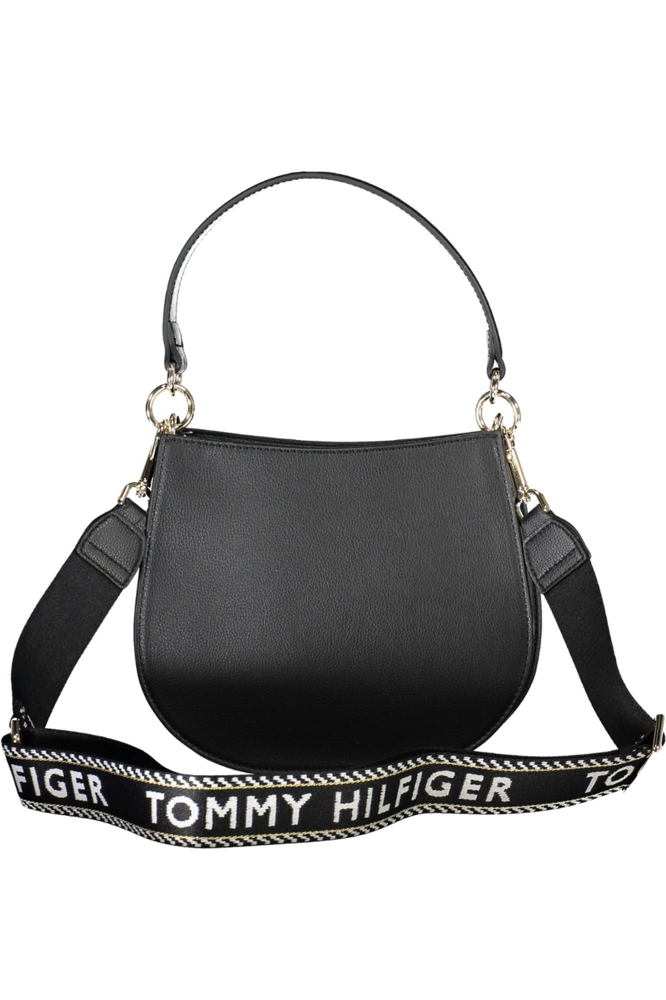 Black Polyester Handbag