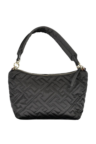 Black Polyester Handbag