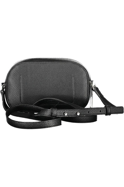 Black Polyurethane Handbag