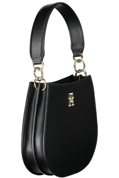 Black Polyester Handbag