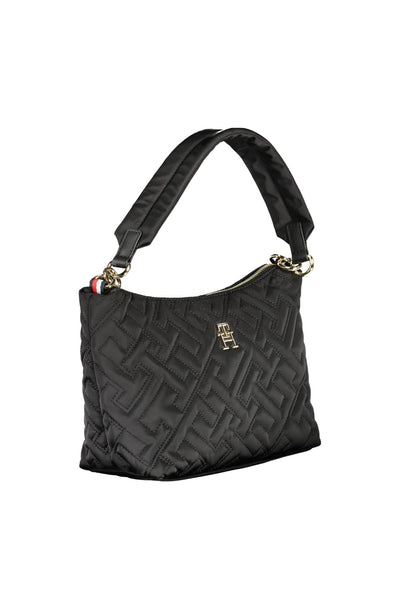 Black Polyester Handbag