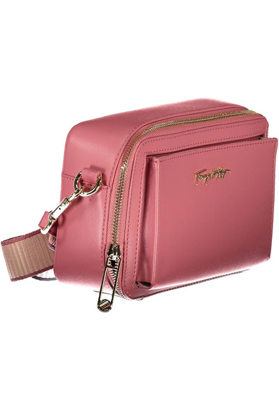 Pink Polyurethane Handbag