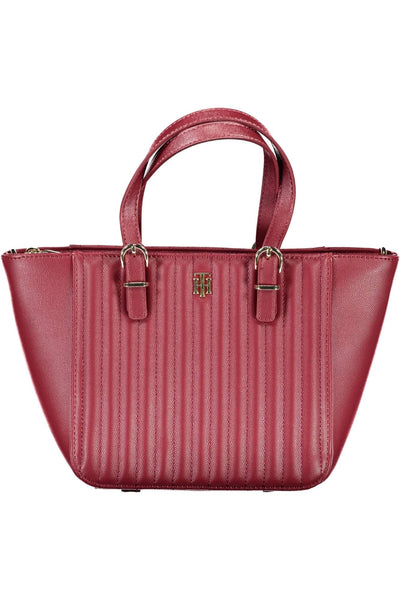 Red Polyurethane Handbag