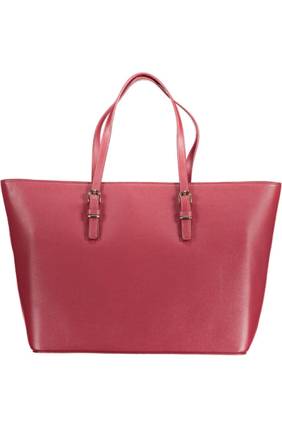 Red Polyurethane Handbag