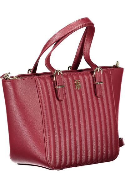 Red Polyurethane Handbag