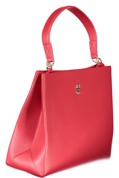 Red Polyurethane Handbag