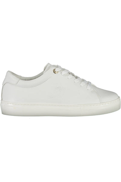 White Polyester Sneaker