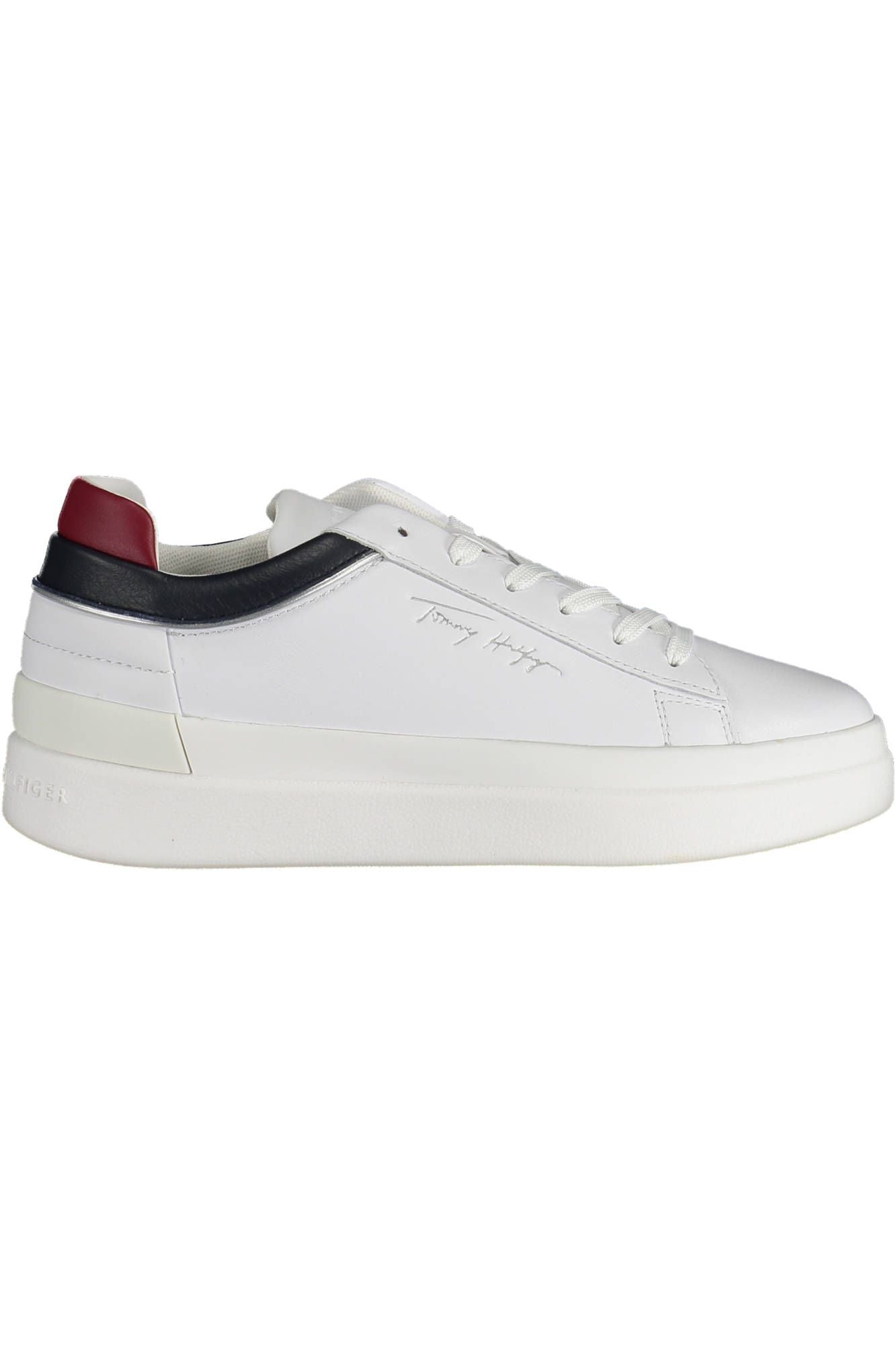 White Polyester Sneaker