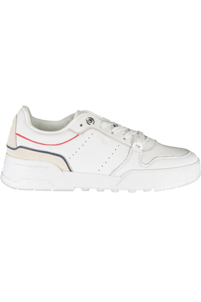 White Polyester Sneaker