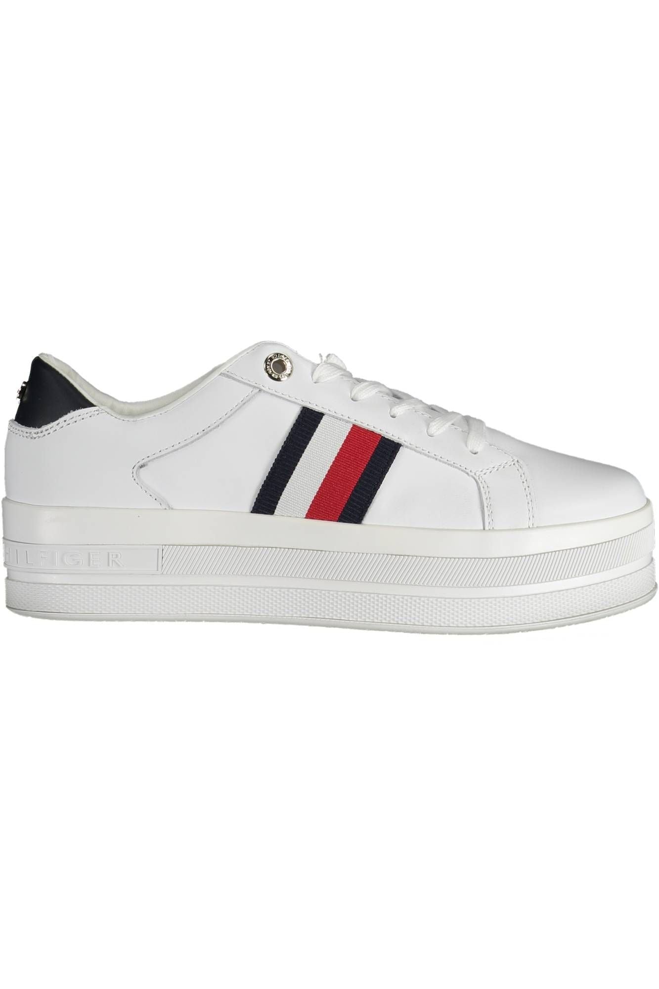 White Polyester Sneaker