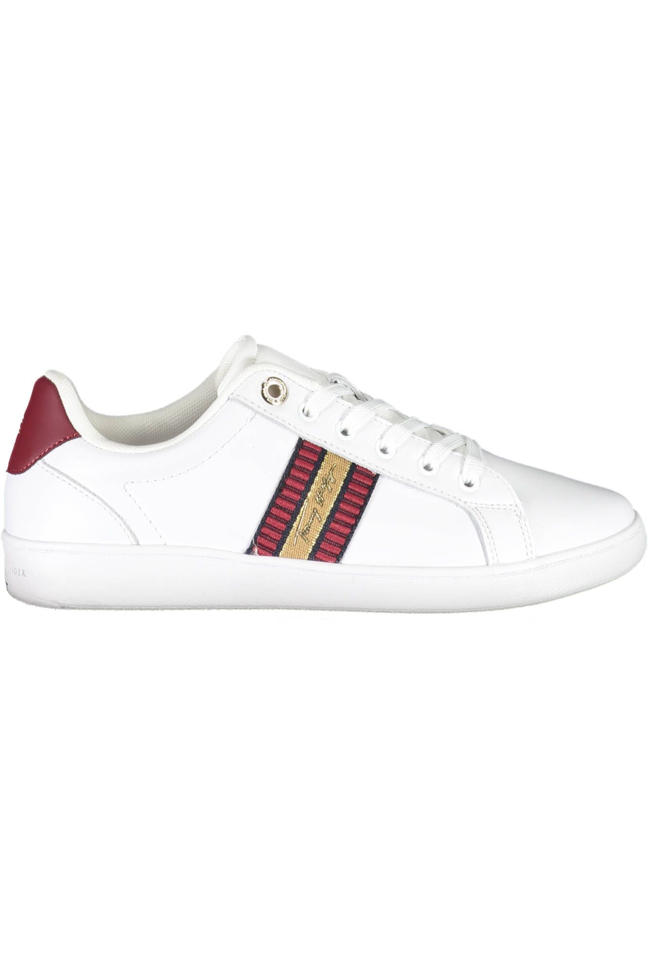 White Polyester Sneaker