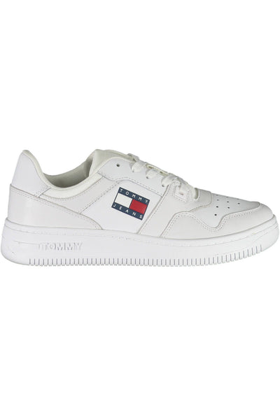 White Polyester Sneaker