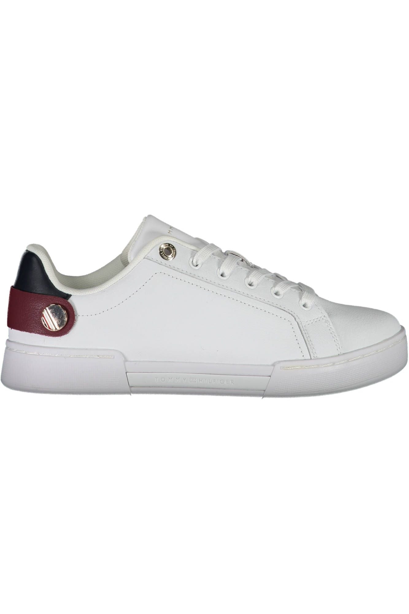 White Polyester Sneaker