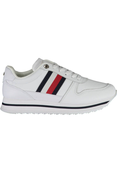 White Polyester Sneaker