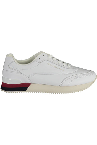 White Polyester Sneaker