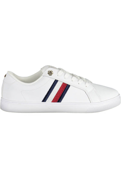 White Polyester Sneaker