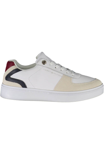 White Polyester Sneaker