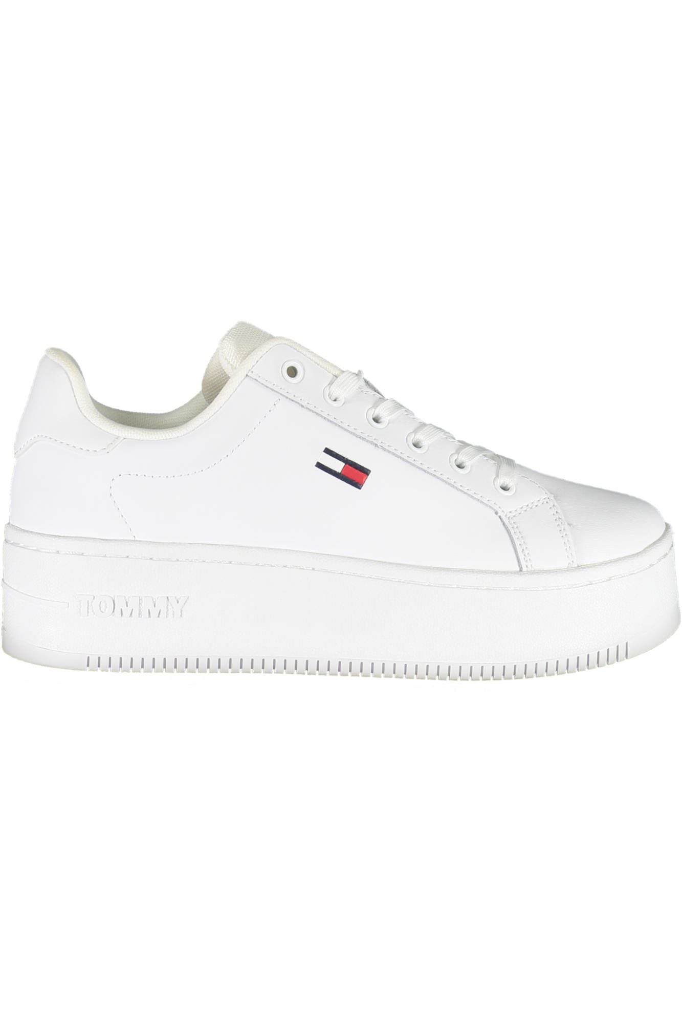 White Polyester Sneaker