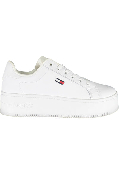 White Polyester Sneaker