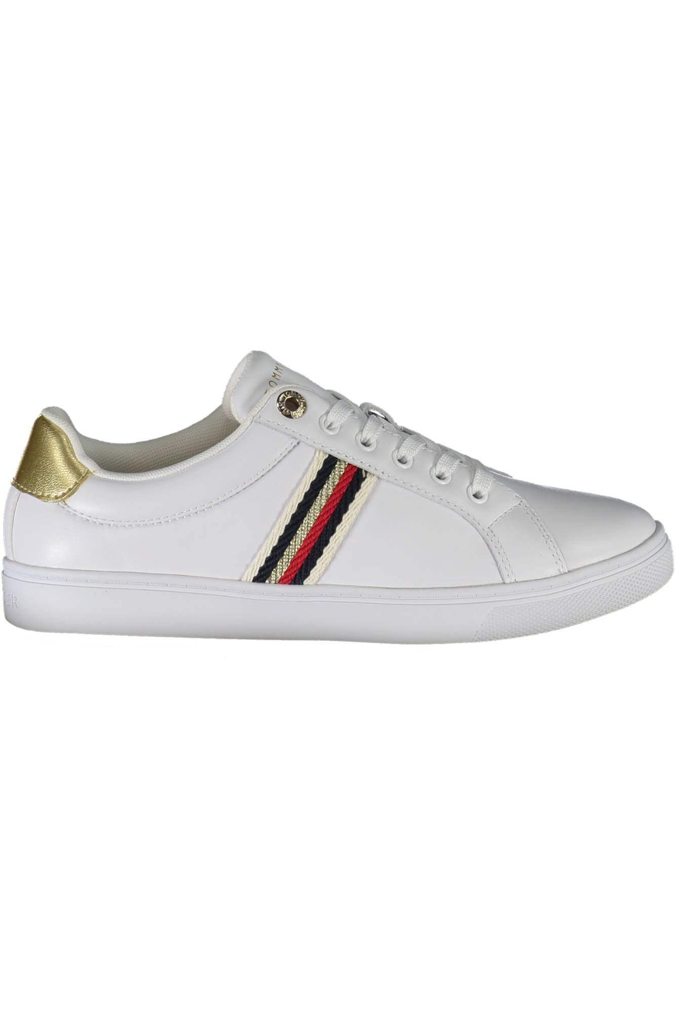 White Polyester Sneaker