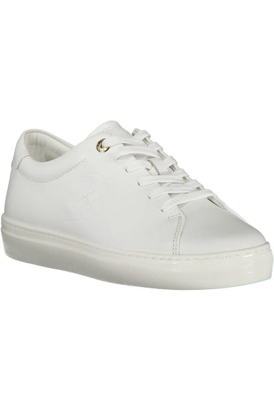 White Polyester Sneaker