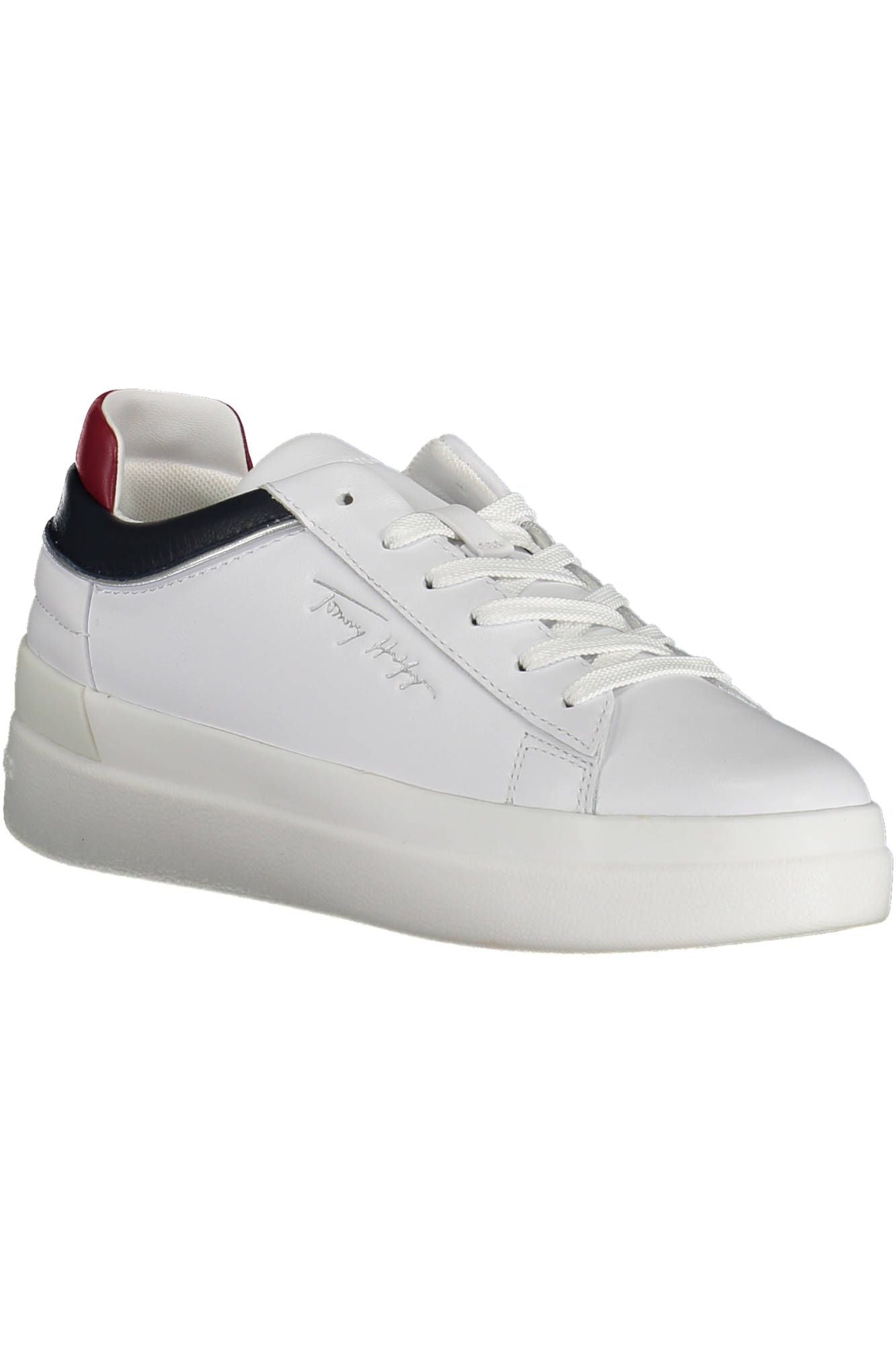 White Polyester Sneaker