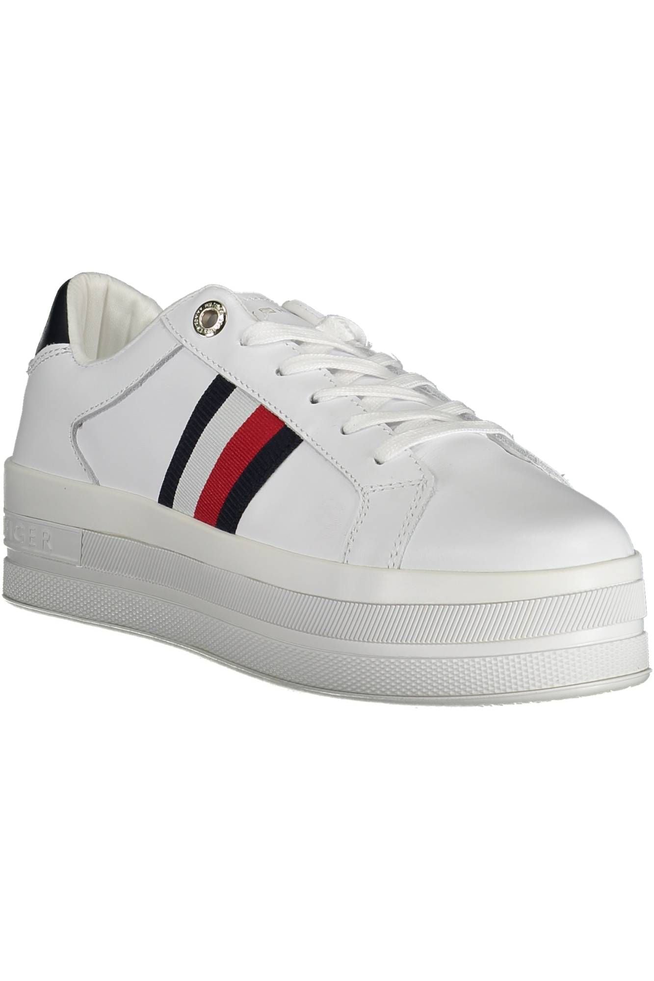 White Polyester Sneaker