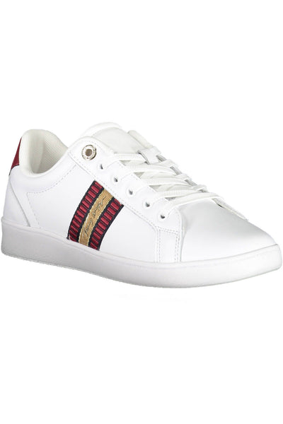 White Polyester Sneaker