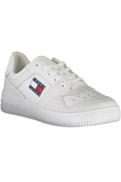 White Polyester Sneaker