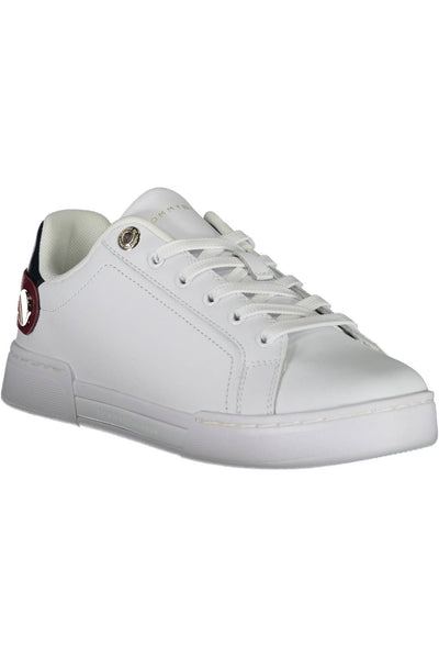 White Polyester Sneaker