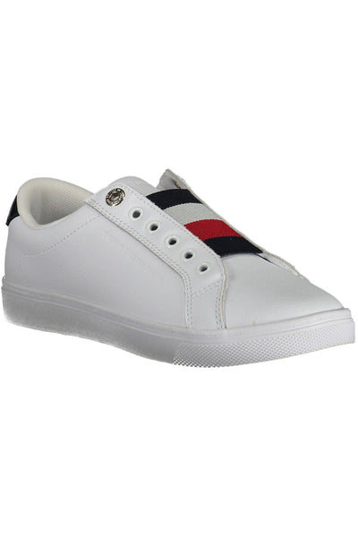 White Polyester Sneaker