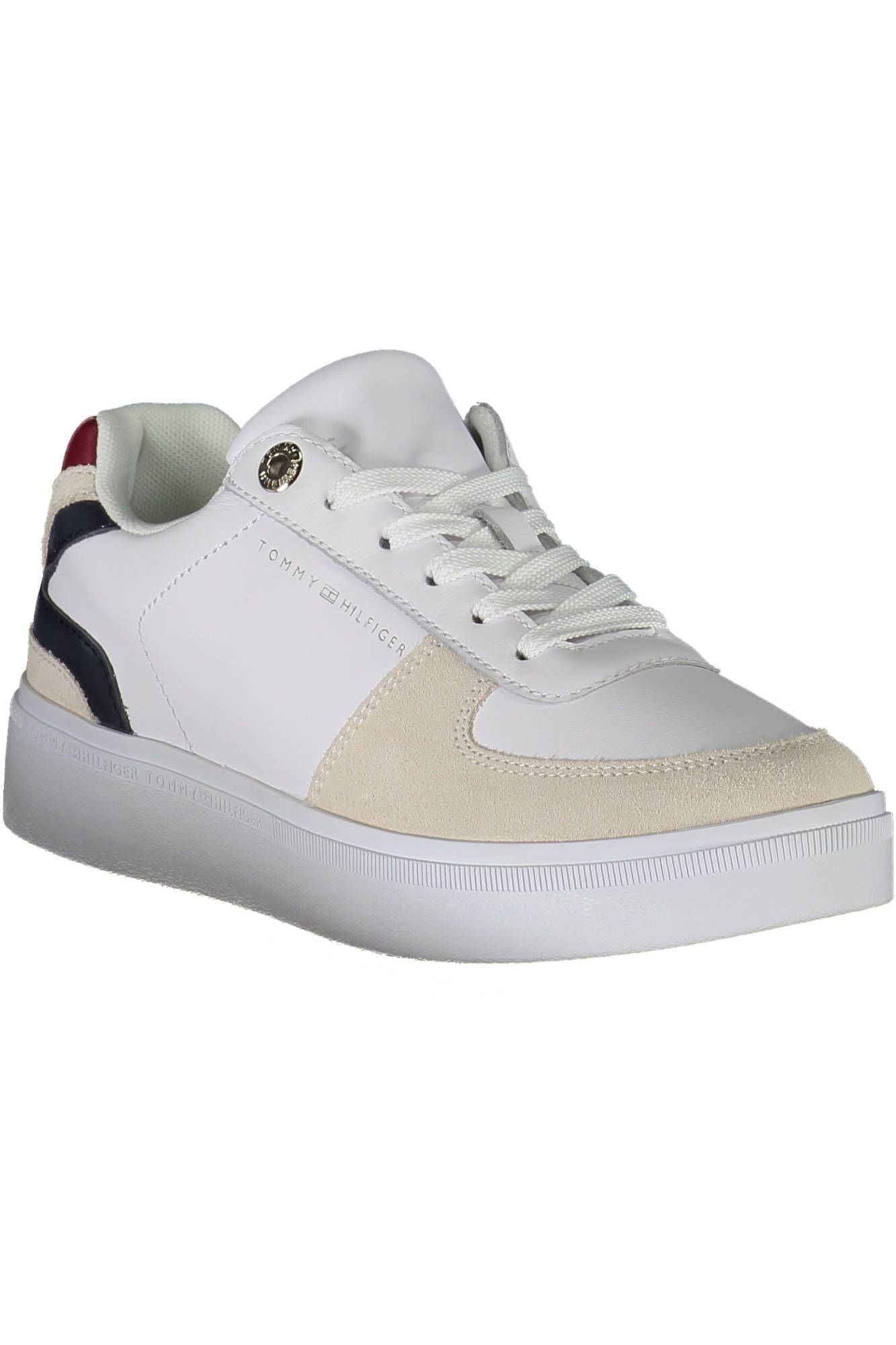 White Polyester Sneaker