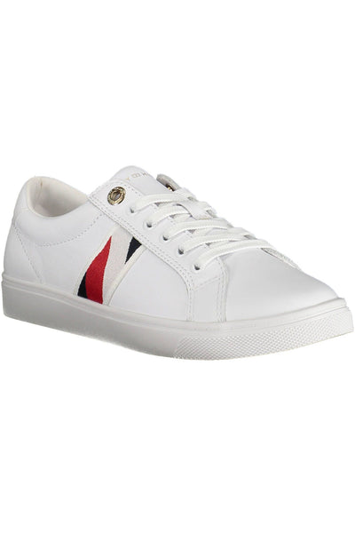 White Polyester Sneaker