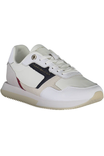 White Polyester Sneaker