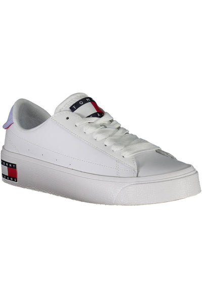 White Polyester Sneaker