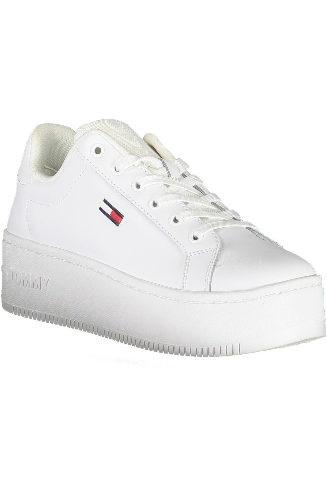 White Polyester Sneaker