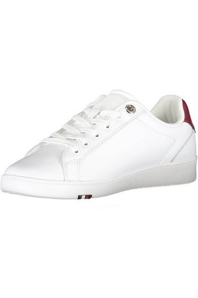 White Polyester Sneaker