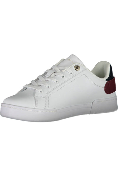 White Polyester Sneaker