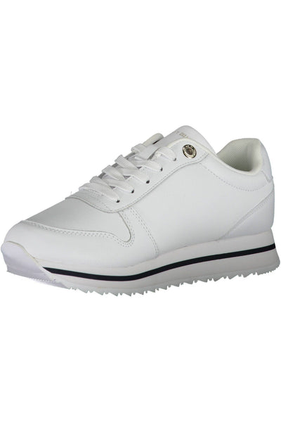 White Polyester Sneaker