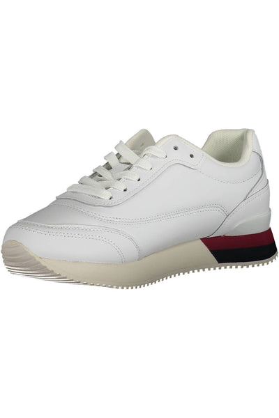 White Polyester Sneaker