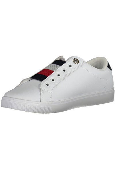 White Polyester Sneaker