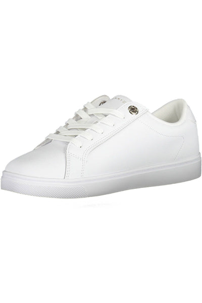 White Polyester Sneaker