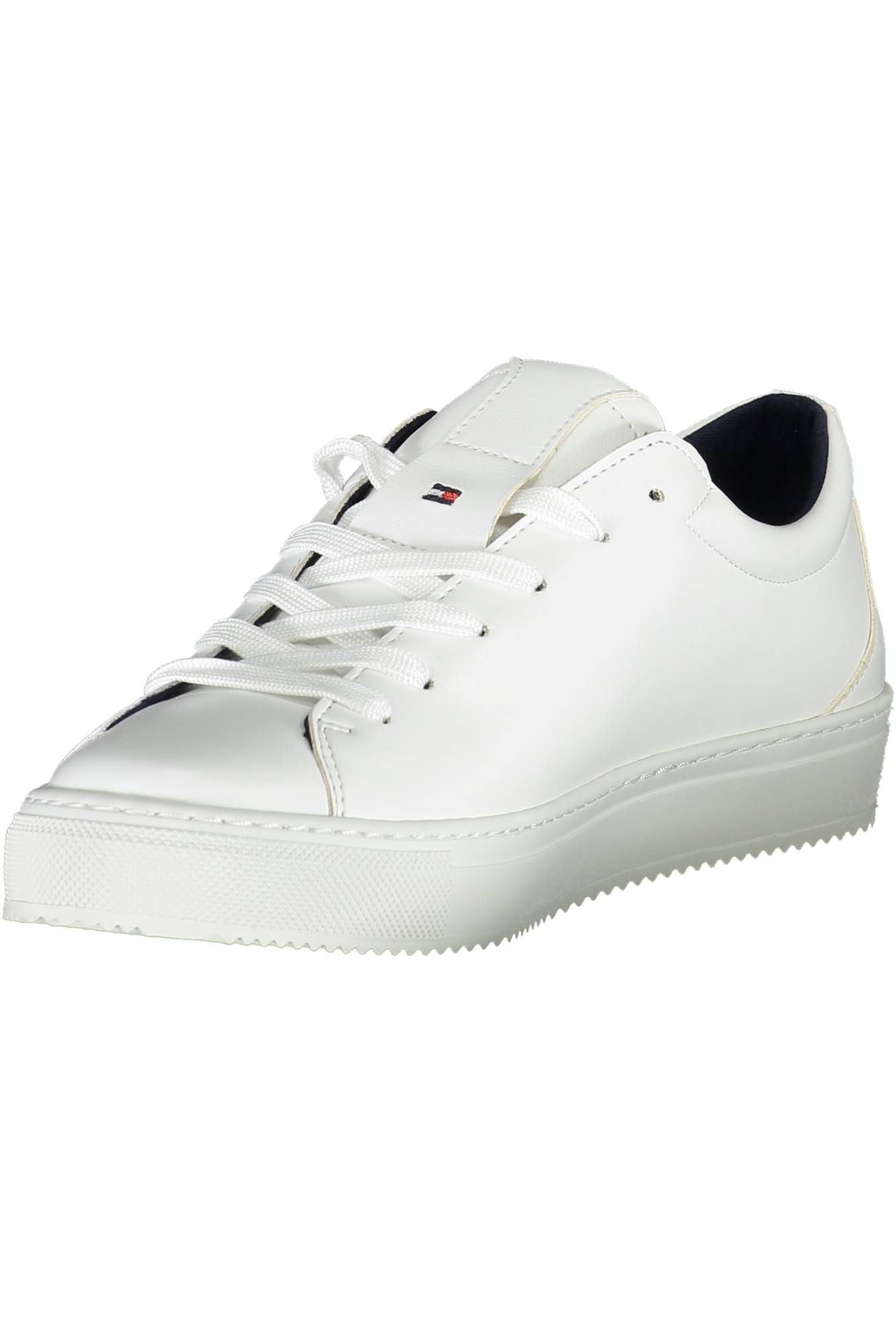 White Synthetic Sneaker