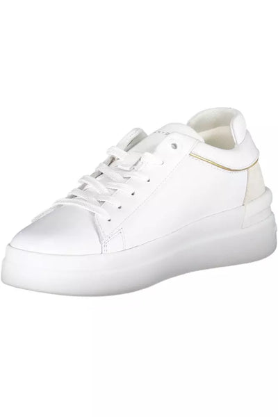 White Polyester Sneaker